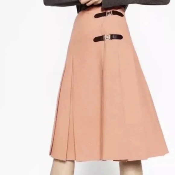 Zara midi box pleat skirt-ref Womens - Picture 1 of 9